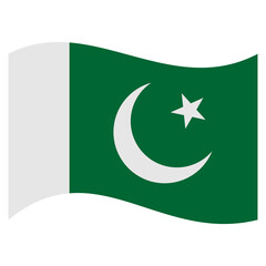 pakistan national flags icon vector symbol of country - obrazy, fototapety, plakaty