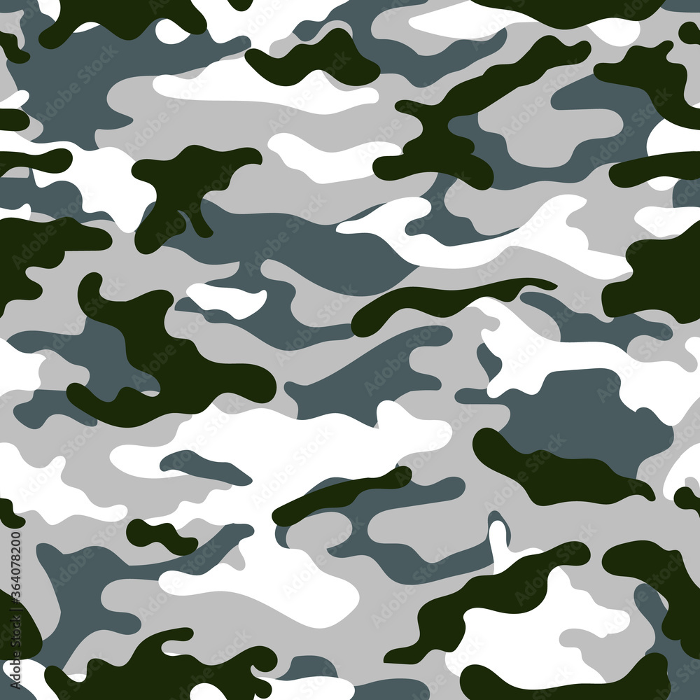 Poster vector camouflage pattern for army. creative camouflage military pattern