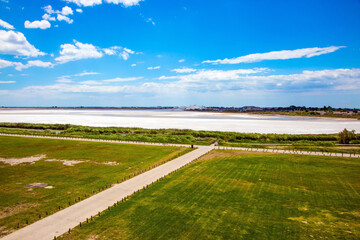 The Aigues-Mortes. Salt mines