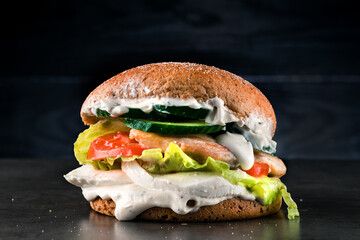 Homemade Chicken Caesar Sandwich