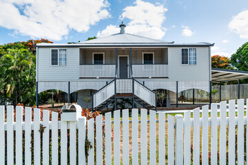 Fully renovated old traditional Queenslander style home with new paling fence