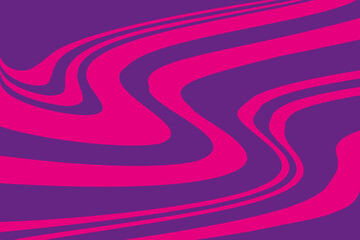 Pink-purple background with swirling wavy lines. Psychedelic pattern. Vector illustration.