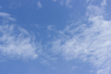 
white air clouds in the blue sky