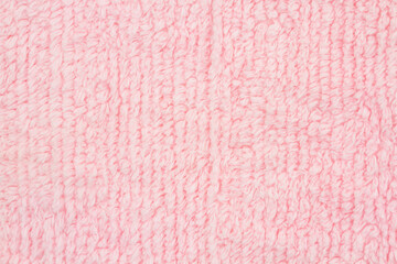 Pale pink plush lined fabric background