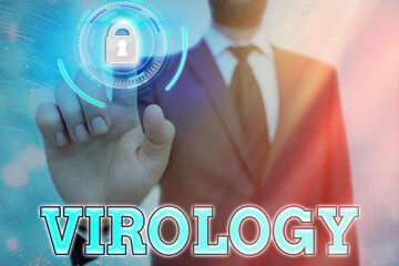 Conceptual hand writing showing Virology. Concept meaning branch of science dealing with the...