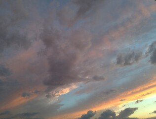 Naklejka na ściany i meble Cloudscape - Sunset