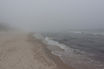 Beach on the Baltic Sea in Poland