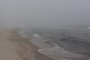 Beach on the Baltic Sea in Poland