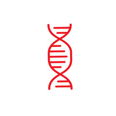 DNA strand icon vector