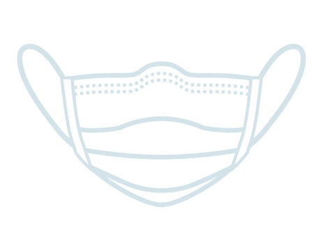 recommend clip art: Face mask - front view