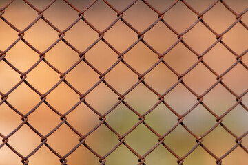Metal fence with nice background