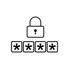 password icon vector