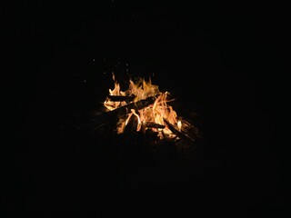 fire in the woods