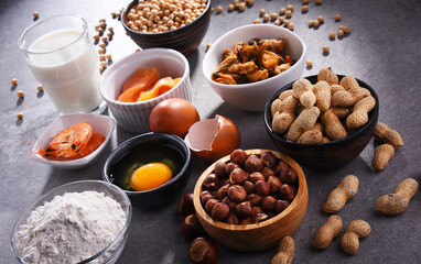 Composition with common food allergens