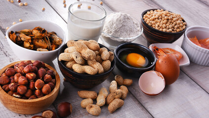 Composition with common food allergens