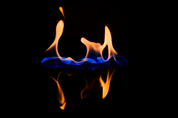 fire in the dark