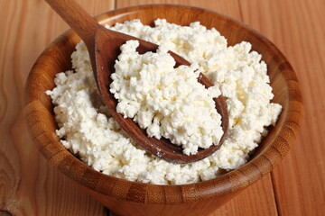 Bowl of cottage cheese