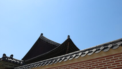 Naklejka premium chinese temple roof