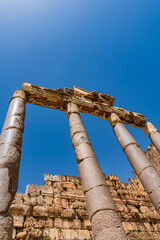 Baalbek Roman temple ruins in Baalbek, Lebanon