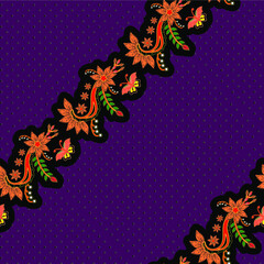 Obraz premium Indonesian Batik Background Seamless Pattern