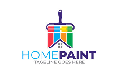 Fototapeta premium Colored paintings logo design