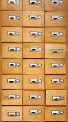 Old wooden cabinet with drawers