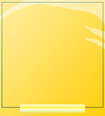 Modern Empty Yellow Square Frame Template Design Without Any Text-For Social Media, Banner, Poster, Flyer & Card.