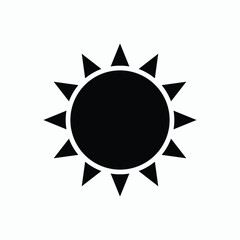sun icon vector