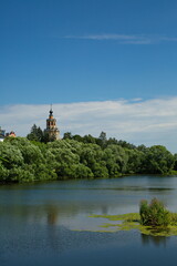 Orthodox Church of the Savior Not Made by Hands in the village of Ubory, Moscow Region.