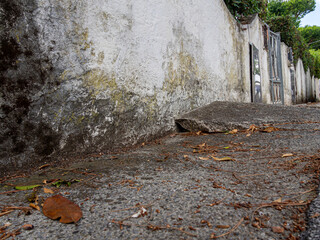 I tripped over an uneven sidewalk