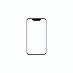 touchscreen phone icon vector