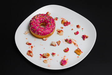 Stack of assorted donuts