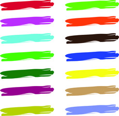 Brush Color Effect Vector Design