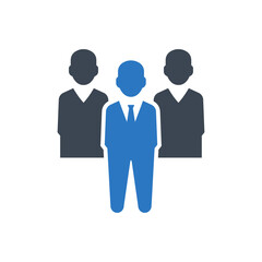 Team Icon. group, business, teamwork (vector illustration)