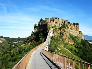 The cityscape of Civita di Bagnoregio, ITALY