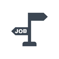 Job Opportunity Icon. Career, choice, direction (vector illustration)