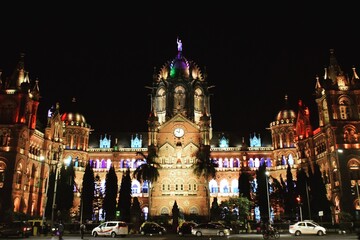 Fototapeta na wymiar Chatrapati Shivaji Maharaj Terminus, Mumbai