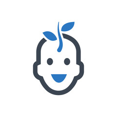 Mind Development Icon. (vector illustration)