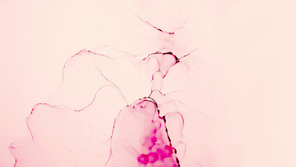 Transparent creativity, Ink colors are amazingly bright, luminous, translucent, free-flowing, and dry quickly. Abstract artwork. Trendy wallpaper. Natural pattern, luxury art.