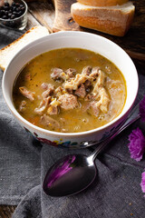 Hot tripe from chicken stomachs.
