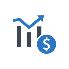 Profit Report Icon. analytics, Income, financial report (vector illustration)