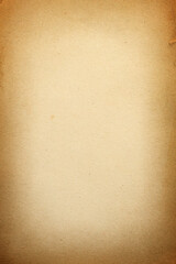 Grunge background, texture of old brown paper, beige paper, rough,rough, antique, blank, space for text, page, vertical