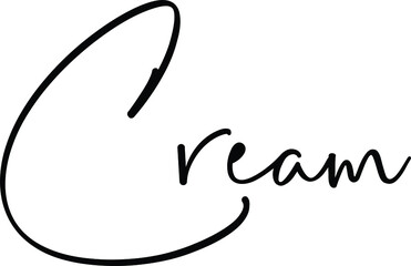 Hand drawn lettering, Food theme. Vector illustration, paint with brush. Isolated phrase on white background.