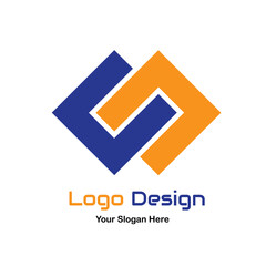 Vector logo Square design in eps 10. Simple  and ready to use.