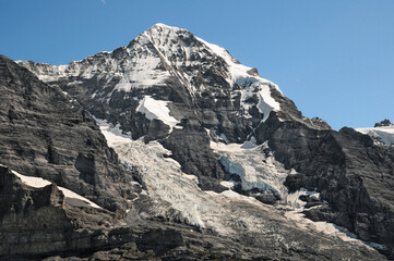 Glaciers on the Mönch above Wengen.