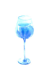 Hand drawn watercolor food and drink illustration