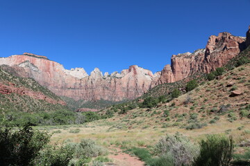 Exploring Zion National Park in summer