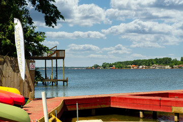 boat slips on Lake Conroe in Willis, TX