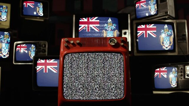 Tristan da Cunha flag on Vintage Televisions.