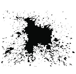 
Abstract black ink spots background. Vector illustration. Grunge texture for design cards and flyers. Model for creating digital brushes